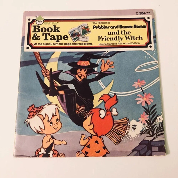 Vtg 1976 Pebbles And Bamm Bamm And The Friendly  Witch Book Only No Tape - Picture 2 of 15